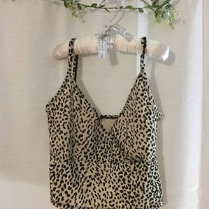 Animal print crop top